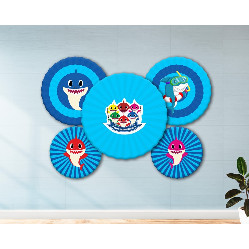 Shark Theme Paper Fan
