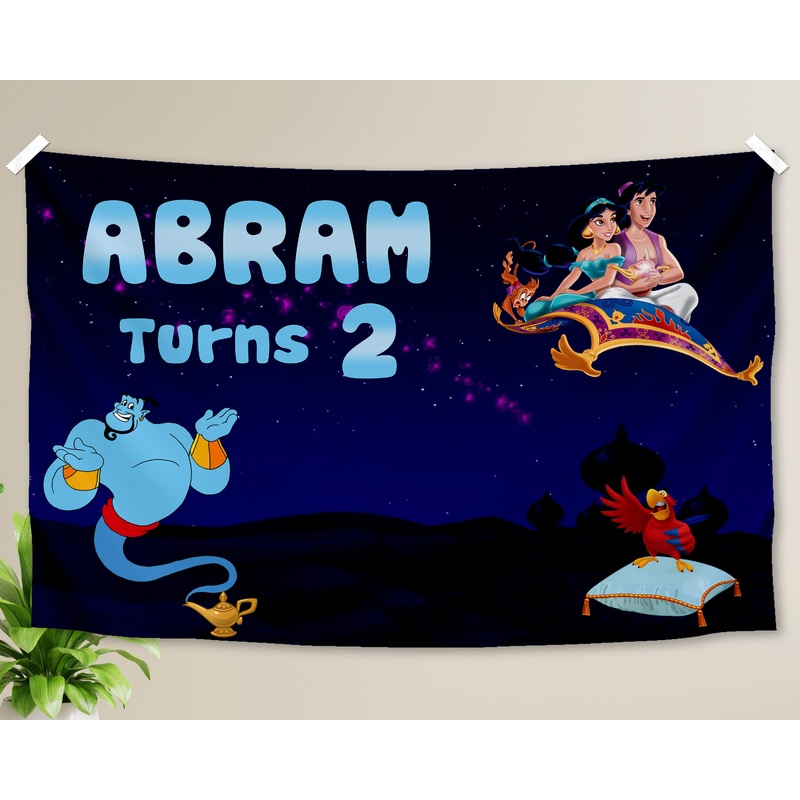 Aladdin Theme Personalized Backdrop