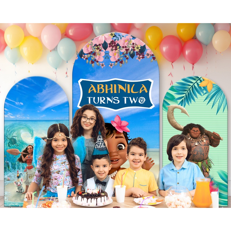 Moana Theme Arch Backdrop