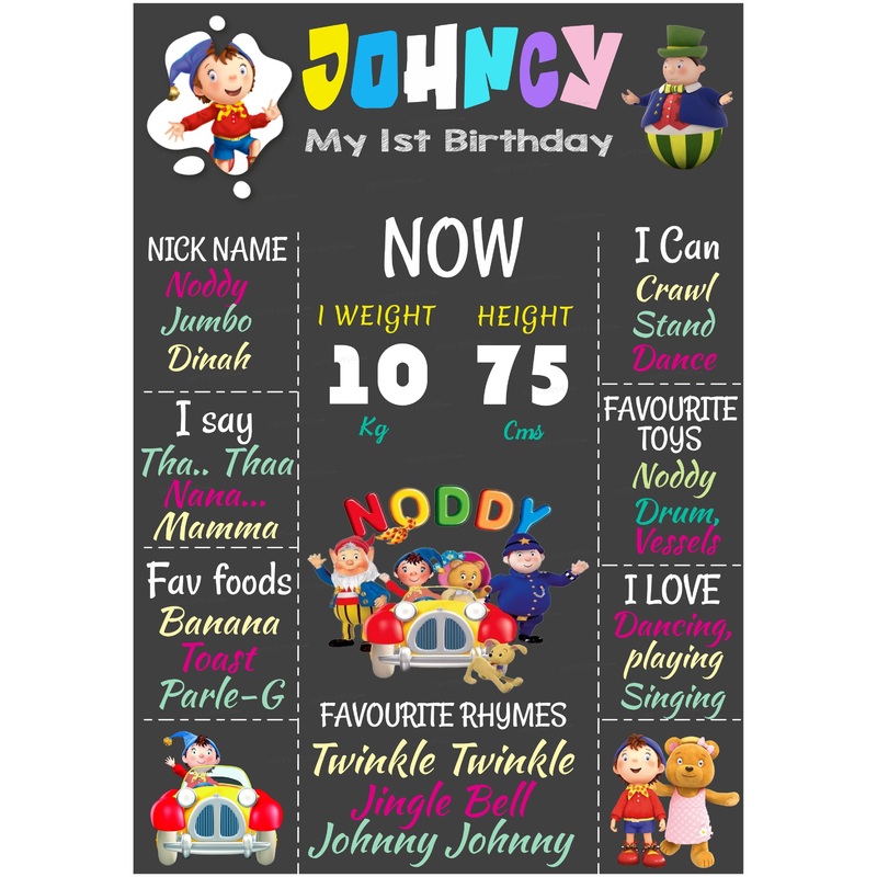 Noddy Theme Chalk Board