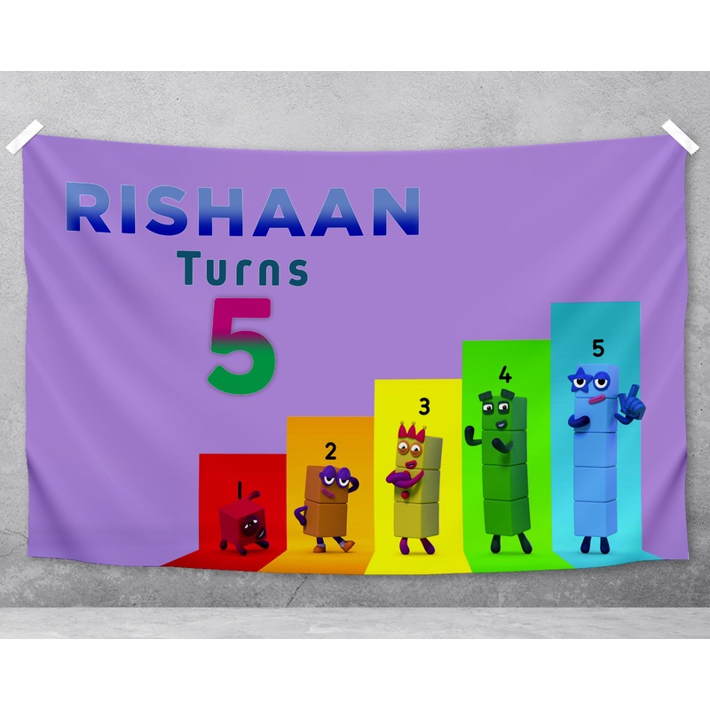 Number Blocks Theme Backdrop