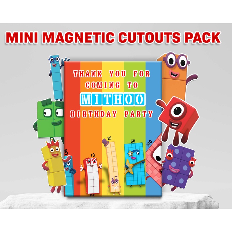 Number Blocks Theme Mini Magnetic Return Gift Pack