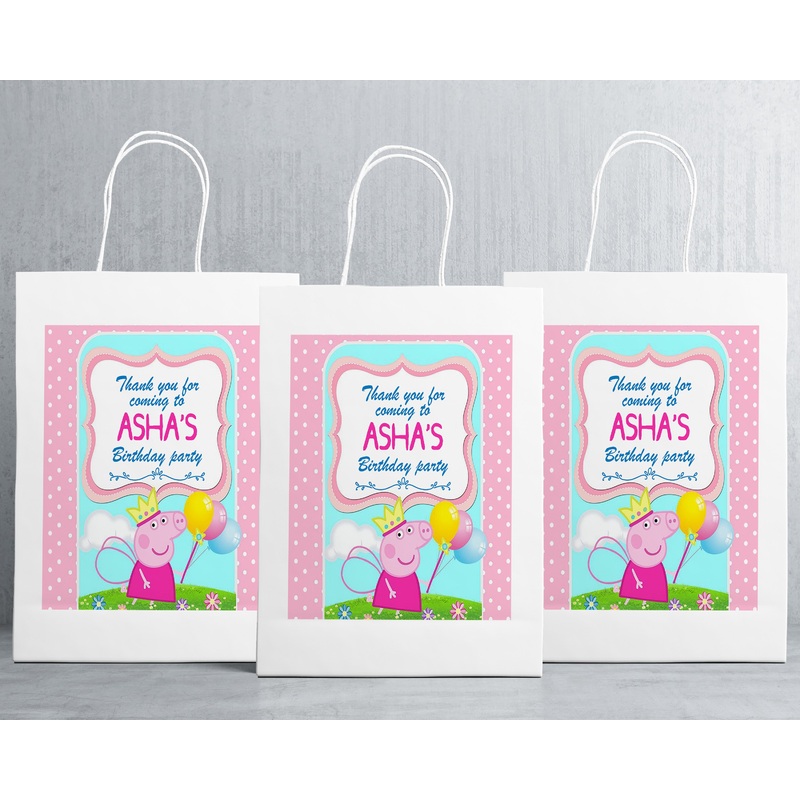 Peppa Pig Girl Oversized Return Gift Bag