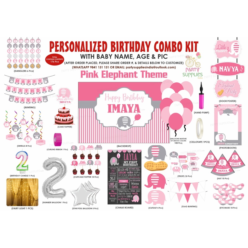 Pink Elephant Theme Premium Kit