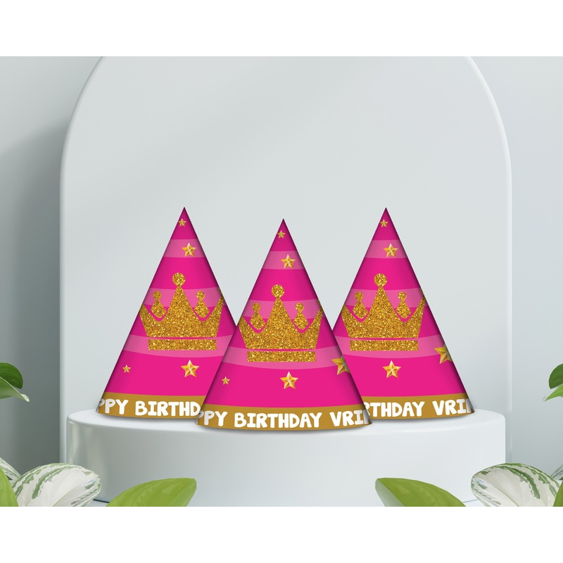 Princess Theme Personalized with Baby Name Hat