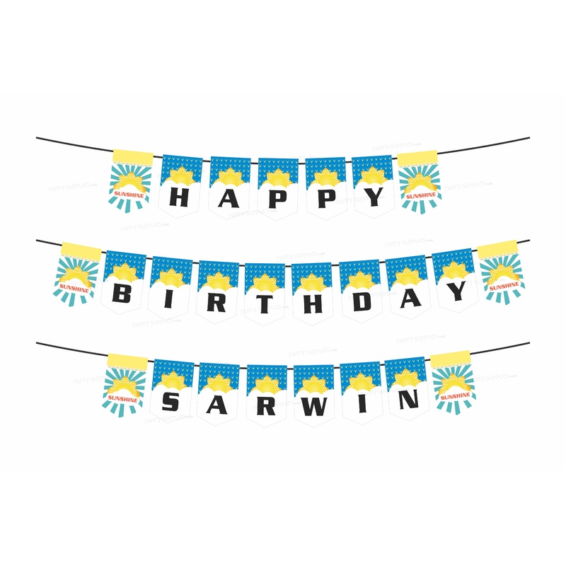 Sunshine Theme Boy Personalized with Name Hanging