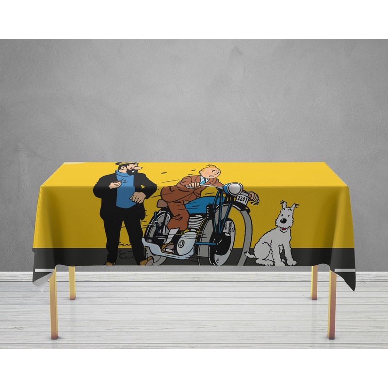 Tin Tin Theme Cake Tablecover