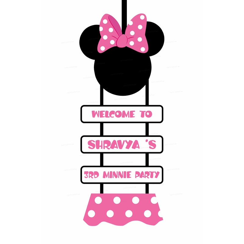 Minnie Mouse Theme Fancy Door Poster
