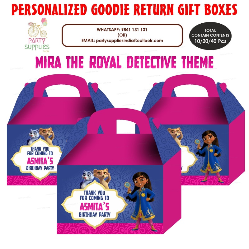 Mira the Royal Detective Theme Goodie Return Gift Boxes