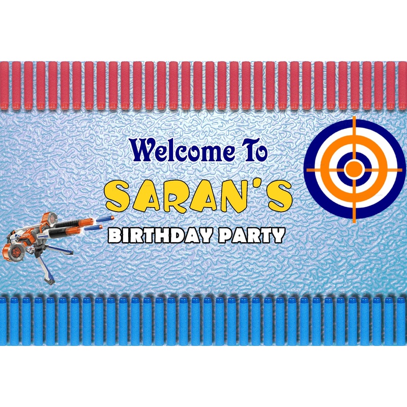 Nerf Theme Customized  Welcome Board