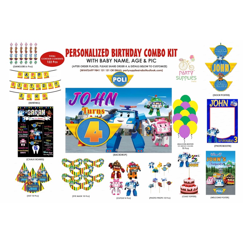 Robo Poli   Theme Classic Combo Kit
