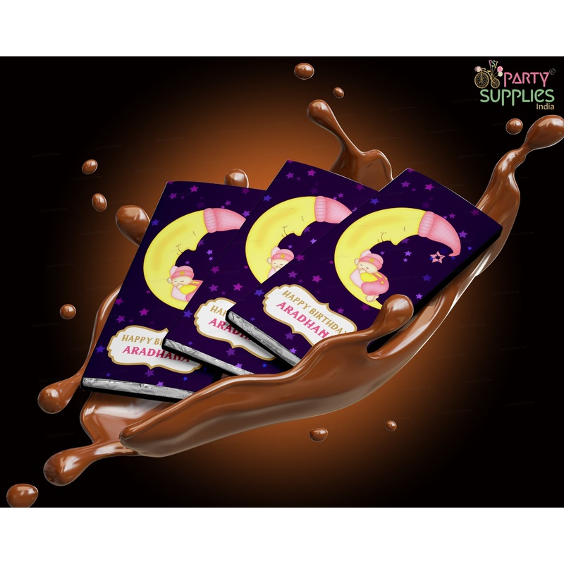 Twinkle Twinkle Little Star Girl Theme Home Made Chocolate Return Gifts
