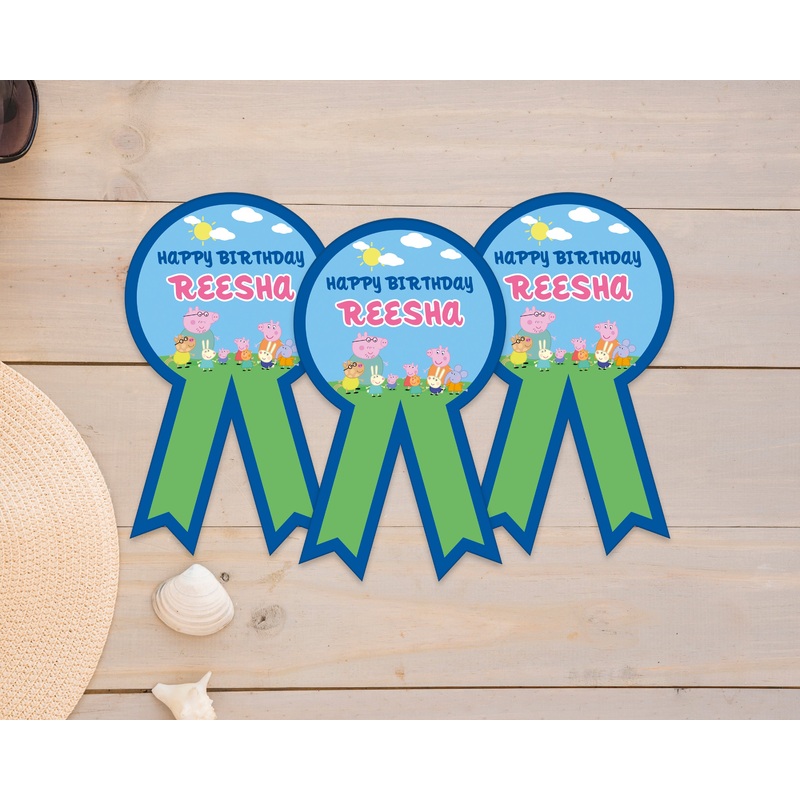Peppa Pig Theme Badges
