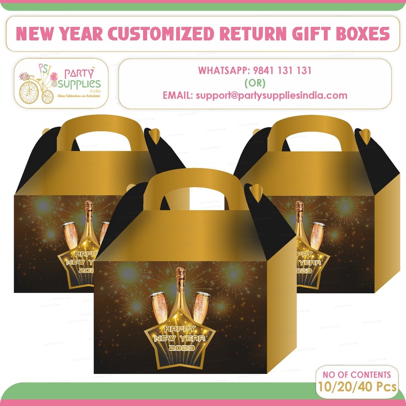 PSI  New Year Theme Goodie Return Gift Boxes