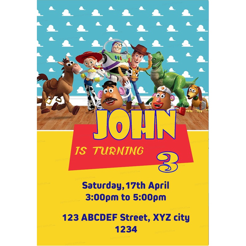 Toy Story Themes Invite