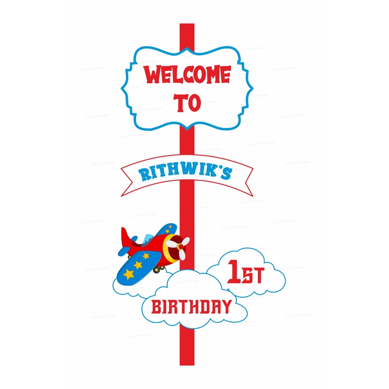 Aeroplane Theme Customized Door Poster