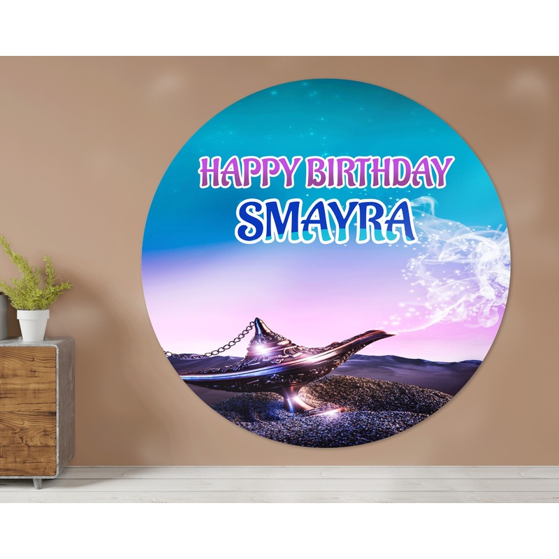 Aladdin Theme Round Backdrop