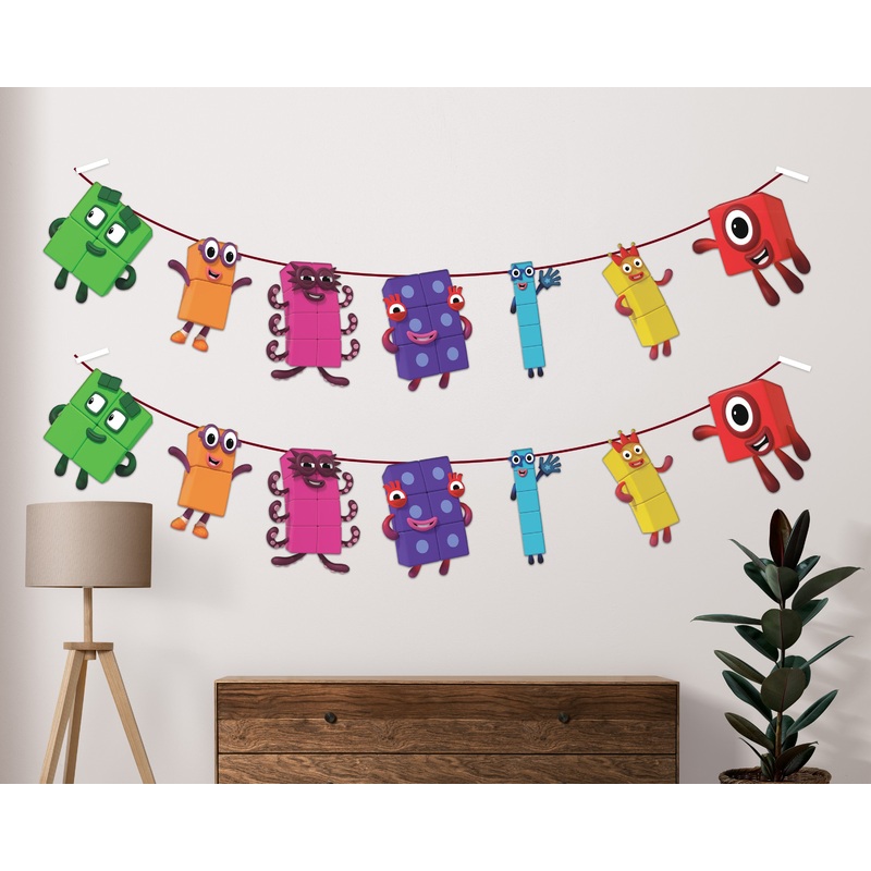 Number Blocks Theme Hanging