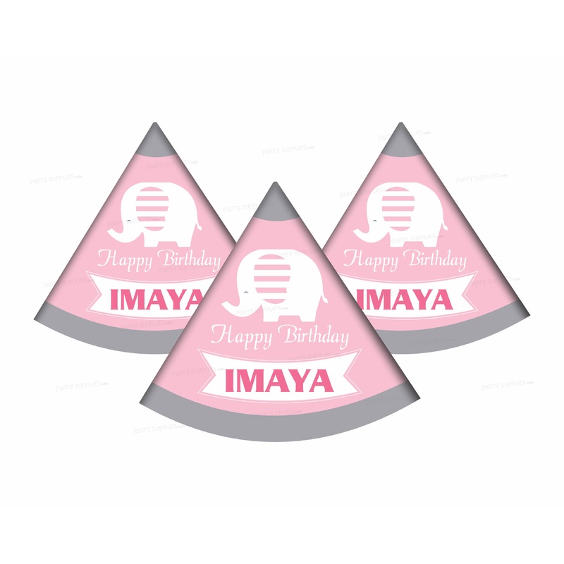 Pink Elephant Theme Customized Hat