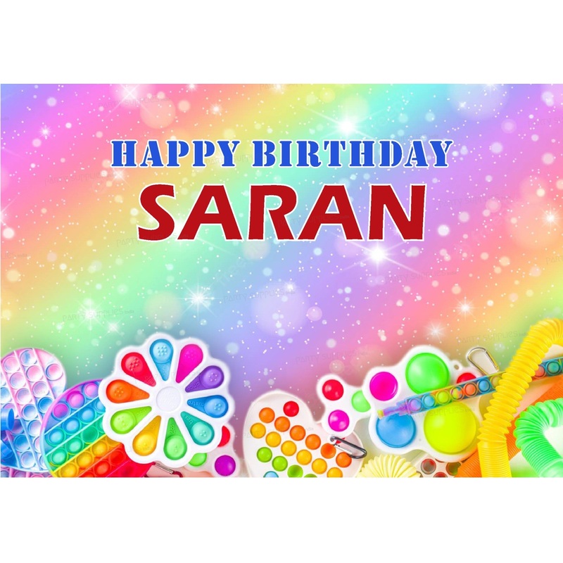 Pop It Theme Personalized Backdrop