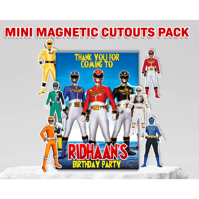 Power Rangers Theme Mini Magnetic Return Gift Pack
