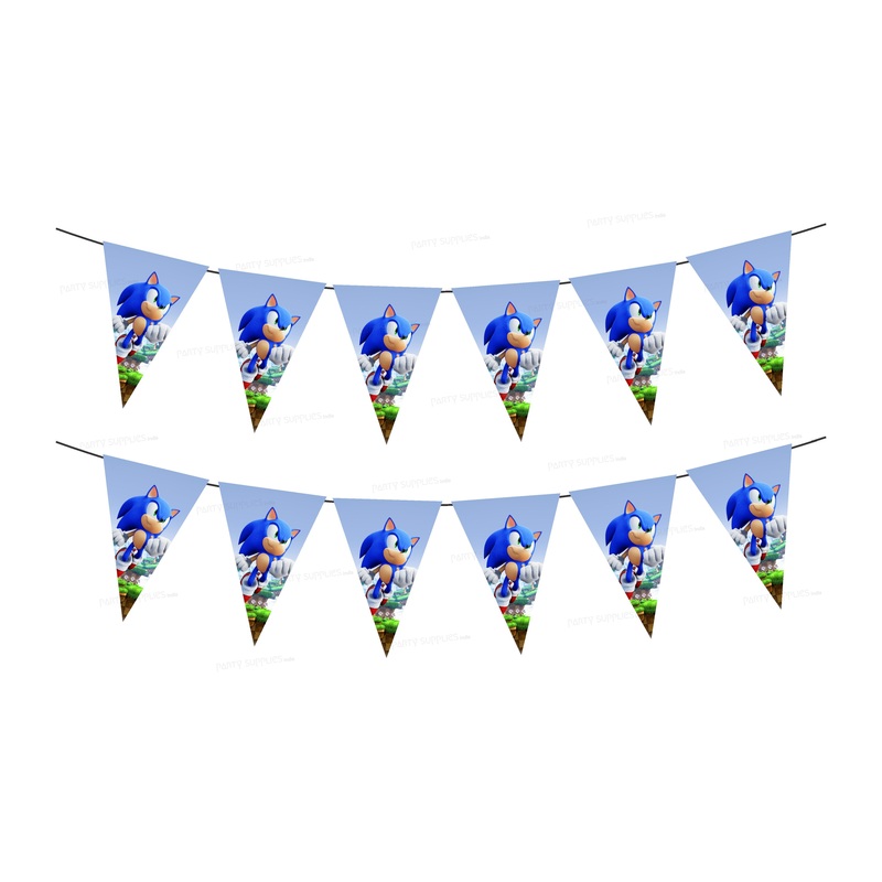 Sonic the Hedgehog Theme Flag Bunting