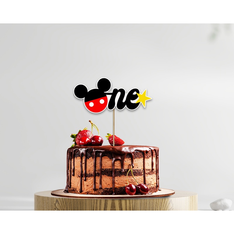 Mickey Mouse Customized Cake Topper