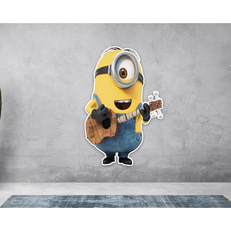 Minion Theme with Guitar in Hand Cutout