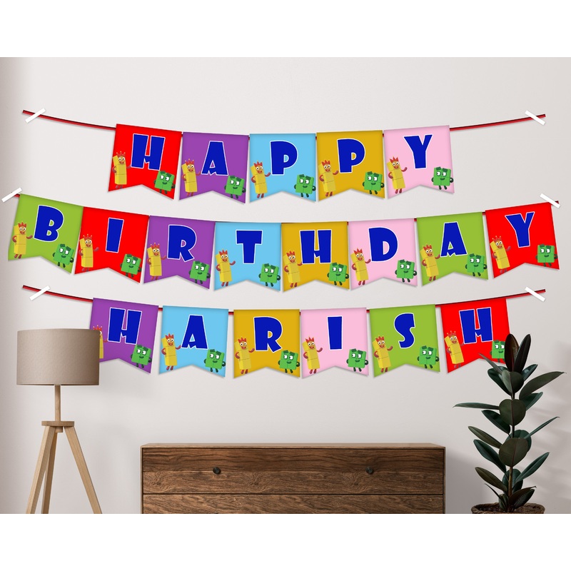 Number Blocks Theme Customized Hanging