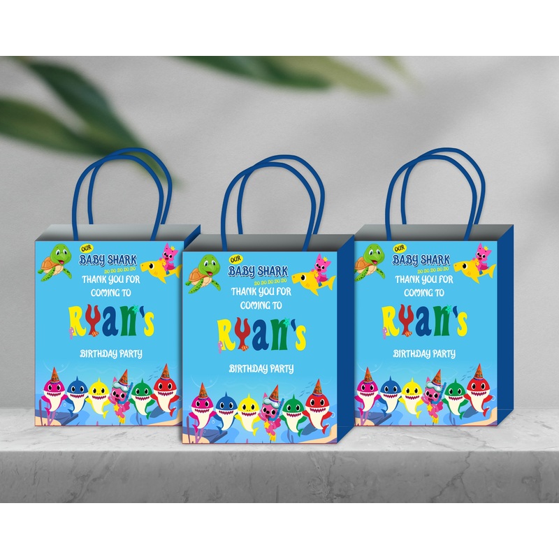 Shark Theme Return Gift Bag