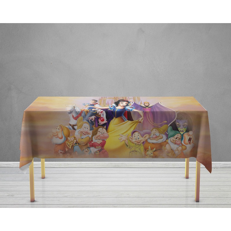 Snow and White Theme Cake Tablecover