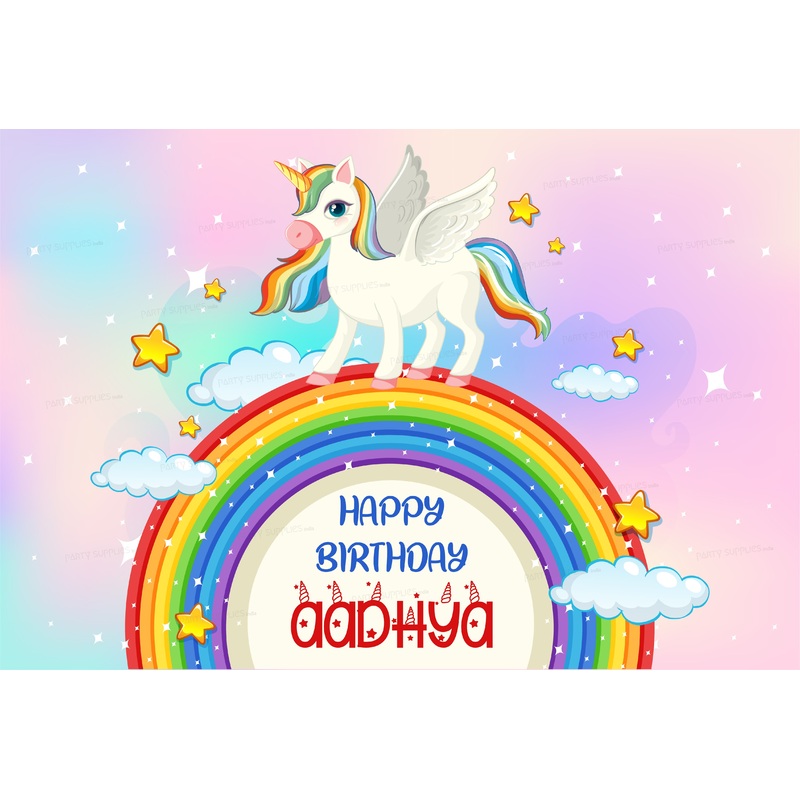 Unicorn Theme Customized Backdrop