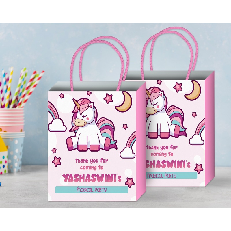 Unicorn Theme Return Gift Bag
