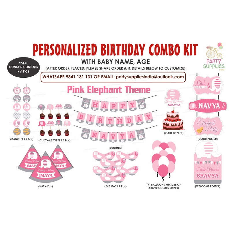 Pink Elephant Theme Preferred Kit