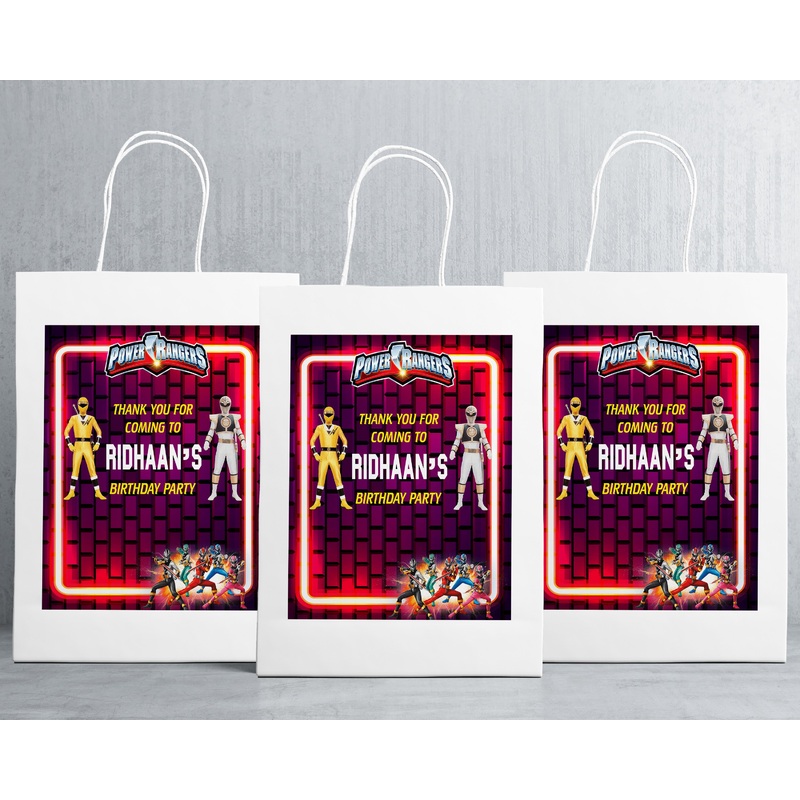 Power Rangers Theme Oversized Return Gift Bags