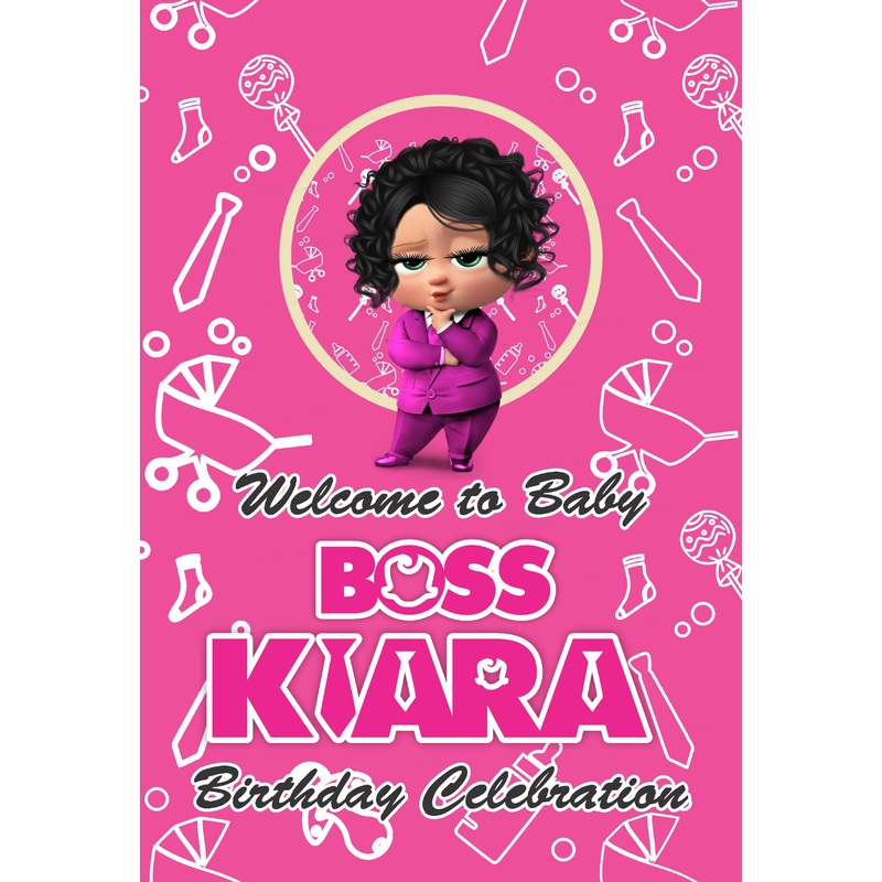 PSI Lady Boss Baby Theme Welcome Board