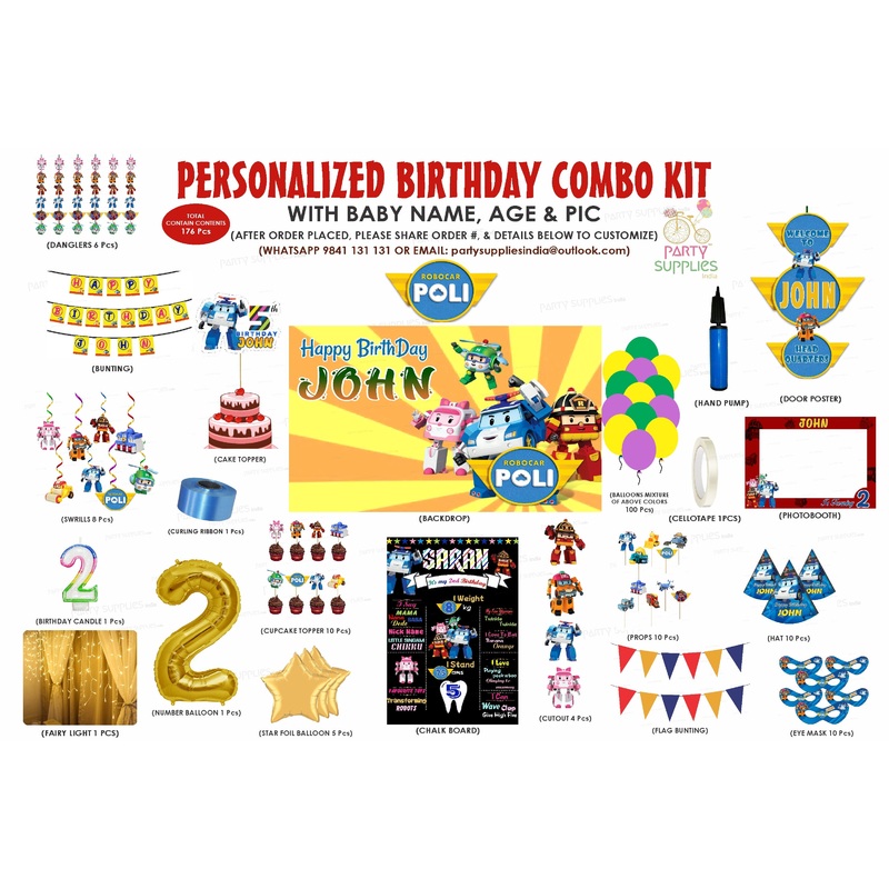 Robo Poli   Theme Premium Combo Kit