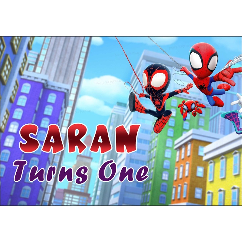 Spidey and his Amazing Friends Theme Backdrop