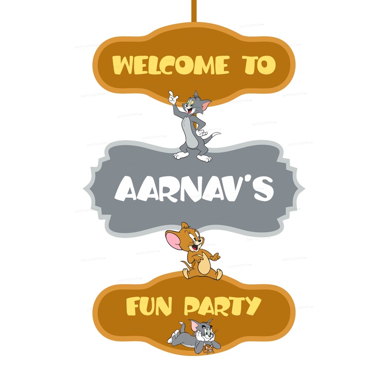 Tom & Jerry Theme Door poster