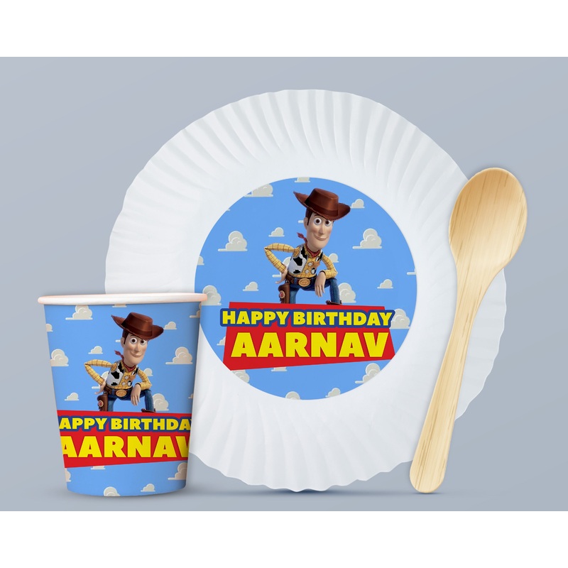 Toy Story Theme Party Cups and Plates Combo