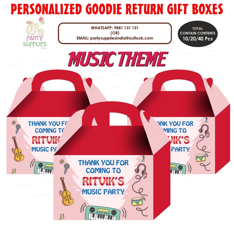 Music Theme Goodie Return Gift Boxes