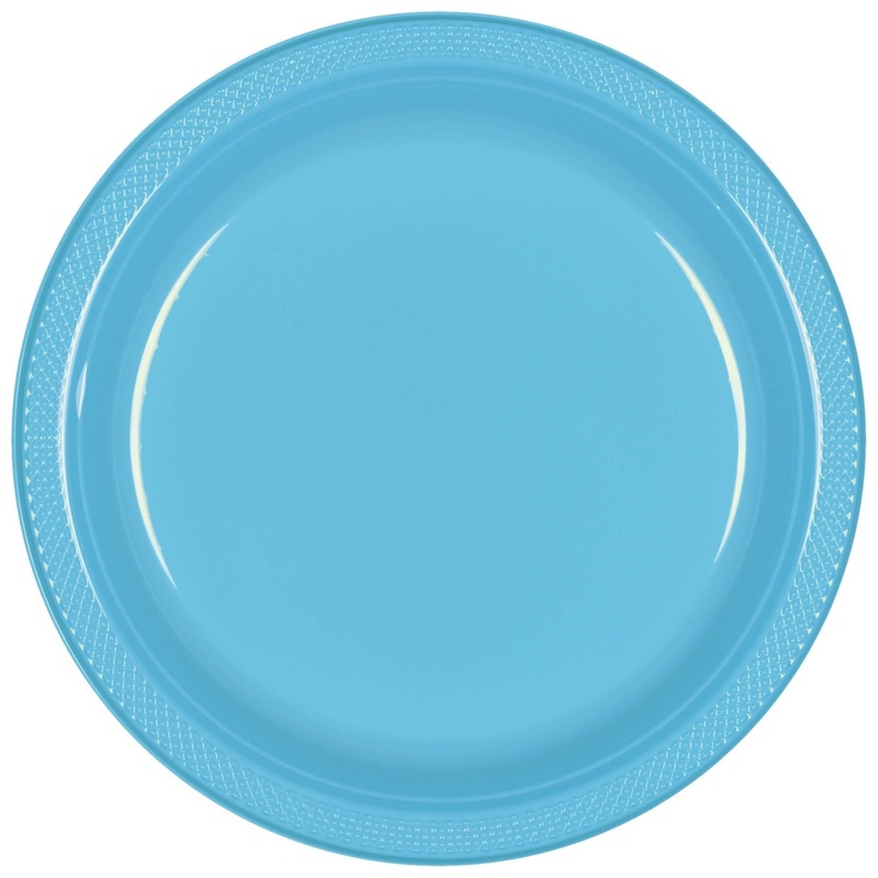 Plates - Caribbean, Plastic, 9"