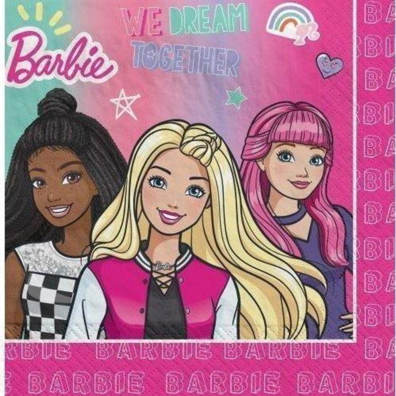 Napkins - Lunch, Barbie