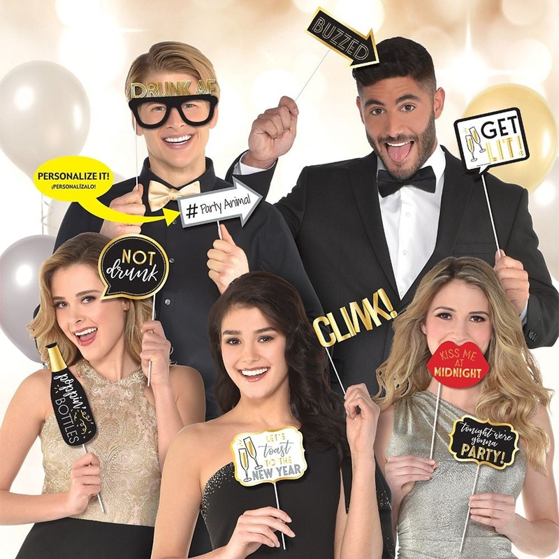 New Year's Words Photo Props, Hot-stamp