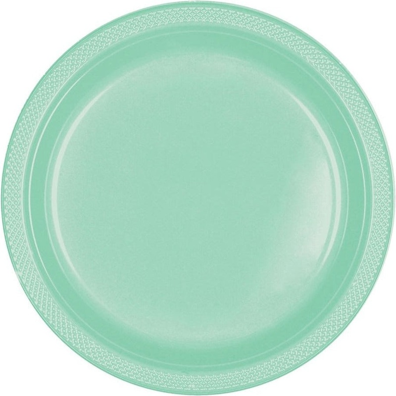 Plates - Cool Mint, Plastic, 9"