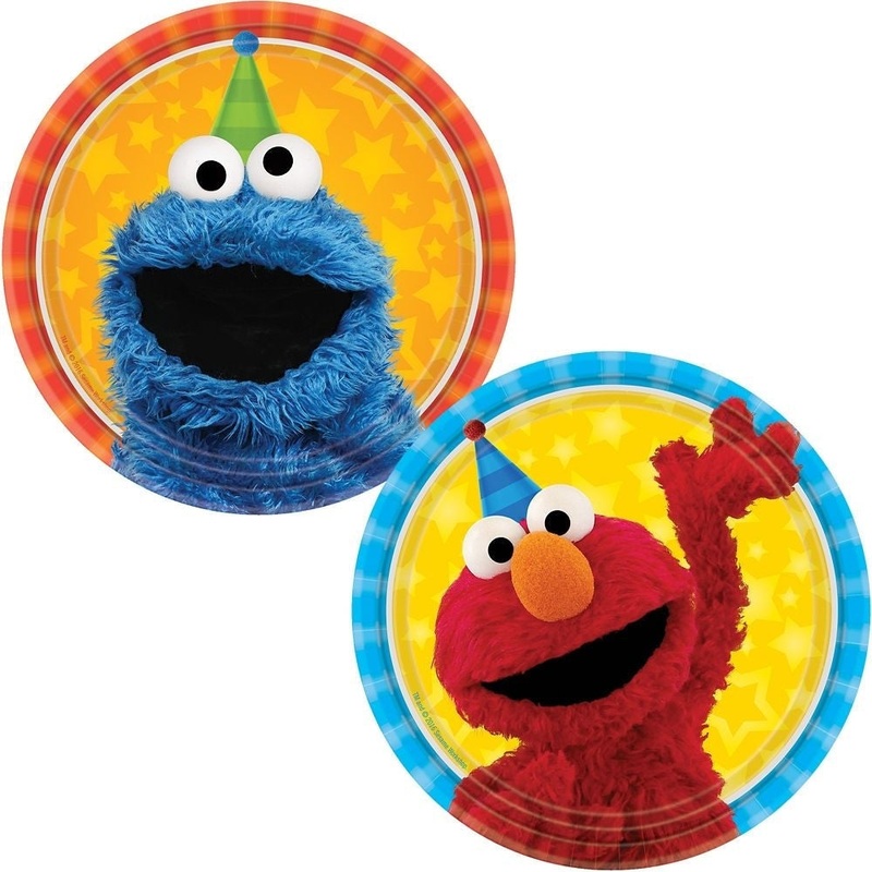 Plates - Sesame Street Assorted Round, 7"