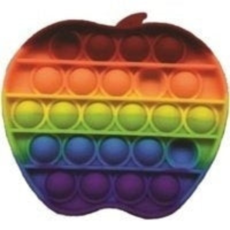 Pop It Fidget Toy Rainbow Apple