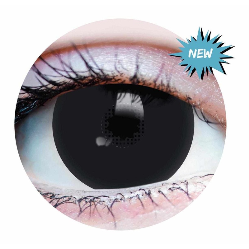 Primal Black Mini Sclera - Colored Contact Lenses