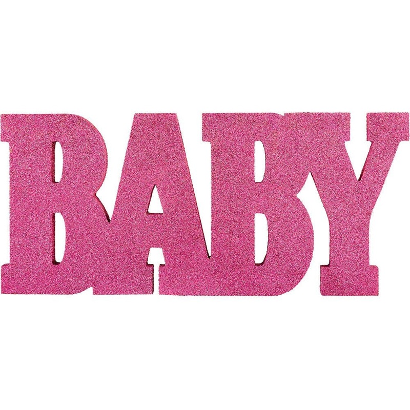 Standing MDF Sign - Pink