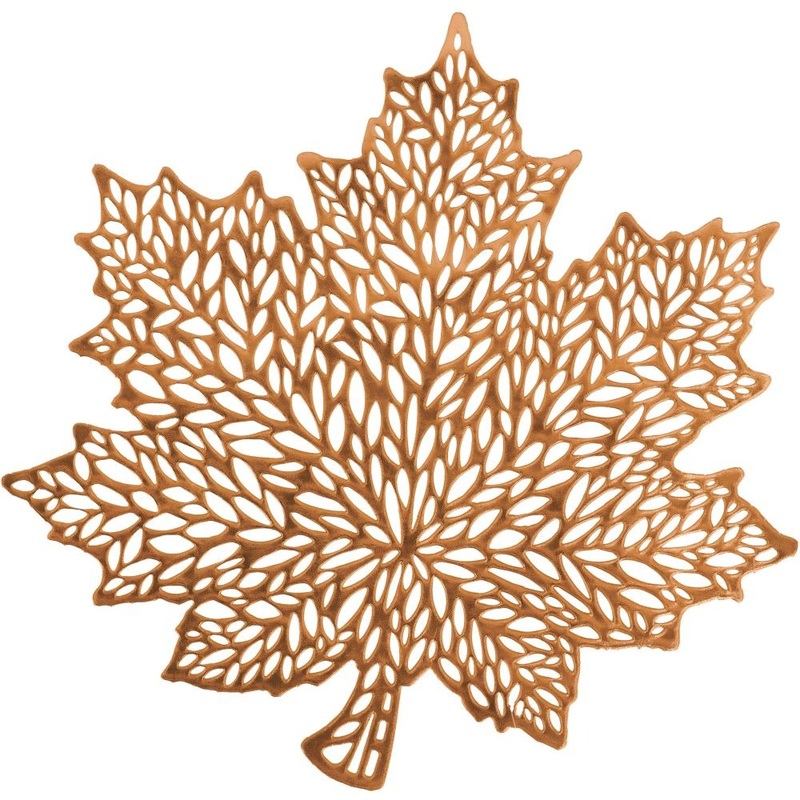 Vinyl Leaf Placemat - Amber
